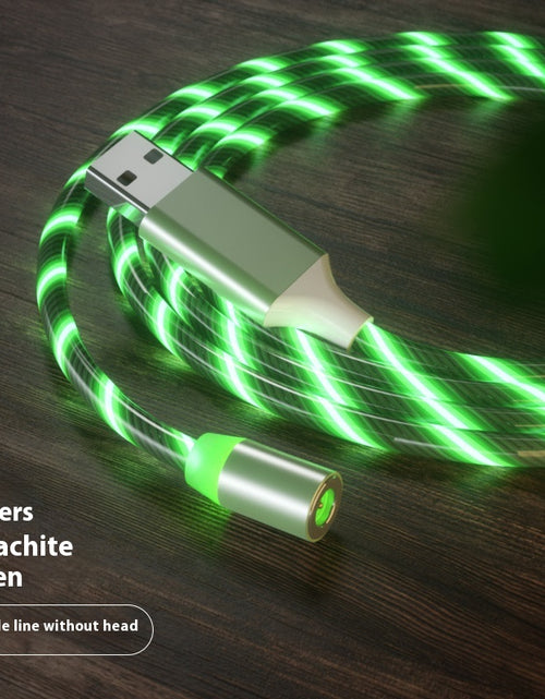 Load image into Gallery viewer, Magnetic Charging Cable Streamer Fast Charging Cable Lighting Micro USB Cable LED Magnet Charger Type-C Cable
