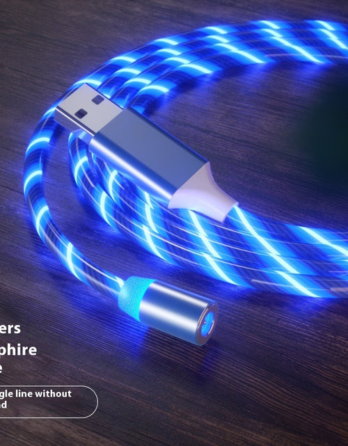 Load image into Gallery viewer, Magnetic Charging Cable Streamer Fast Charging Cable Lighting Micro USB Cable LED Magnet Charger Type-C Cable

