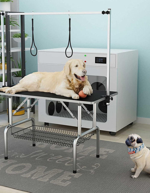 Load image into Gallery viewer, Pet Grooming Table for Large Dogs Adjustable Professional - Portable Trimming Drying Table W/Arm/Noose/Mesh Tray, Maximum Capacity up to 330LB
