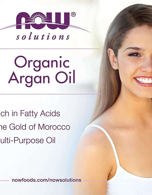 Load image into Gallery viewer, Solutions, Organic Argan Oil, Certified Organic and 100% Pure, &quot;Gold of Morocco&quot; Multi-Purpose Oil, 2-Ounce
