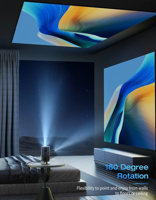 Load image into Gallery viewer, Mini Projector 1080P Portable Projector, Compatible with Ios/Android/ Windows/Tv/Hdmi/Usb White 1PC
