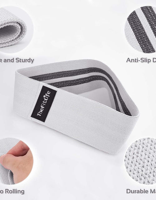 Load image into Gallery viewer, Resistance Exercise Bands for Women - Fabric Workout Bands for Booty, Hip, Glute, Leg, Thigh, Squat, Butt Lift Excersize and Fitness Loop Bands for Home Gym
