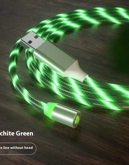 Load image into Gallery viewer, Magnetic Charging Cable Streamer Fast Charging Cable Lighting Micro USB Cable LED Magnet Charger Type-C Cable
