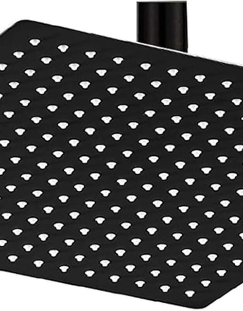 Load image into Gallery viewer, 12 Inch Rain Shower Head, 12&quot; Square Rainfall &amp; High Pressure Stainless Steel Bath Showerhead, 1/16&quot; Ultra Thin, Waterfall Full Body Coverage with Silicone Nozzle, Matte Black Finish
