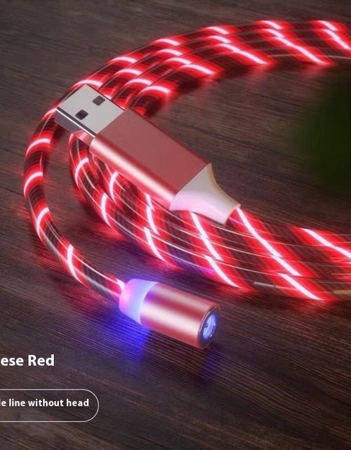 Load image into Gallery viewer, Magnetic Charging Cable Streamer Fast Charging Cable Lighting Micro USB Cable LED Magnet Charger Type-C Cable
