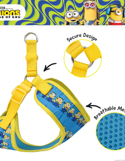 Load image into Gallery viewer, Dog Harness, Small, Blue  in a Row | Comfortable Mesh No-Pull Dog Harness| Gifts for  Fans and Their Pets | Officially Licensed Pet Product from Universal Studios
