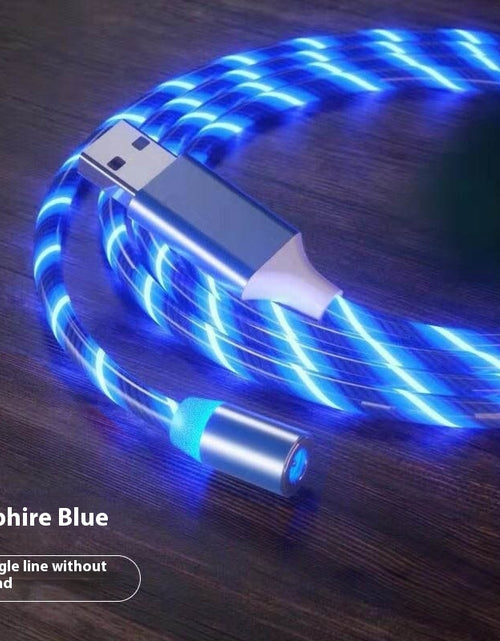 Load image into Gallery viewer, Magnetic Charging Cable Streamer Fast Charging Cable Lighting Micro USB Cable LED Magnet Charger Type-C Cable
