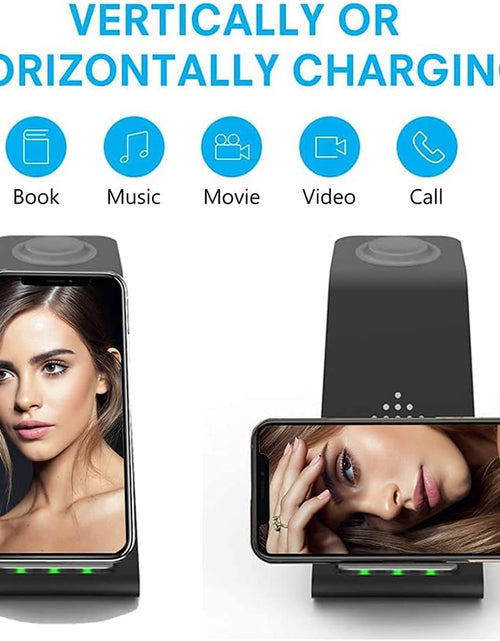 Load image into Gallery viewer, Wireless Charger Stand Dock 3 in 1 Fast Qi Wireless Charging Station for Multiple Devices Apple Watch Ultra/8/7/6/Se/5/4/3/2,Airpods Pro 2,Iphone 15/15 Plus/15 Pro Max/14/13/12/11/X/Pixel 7/Pixel 6
