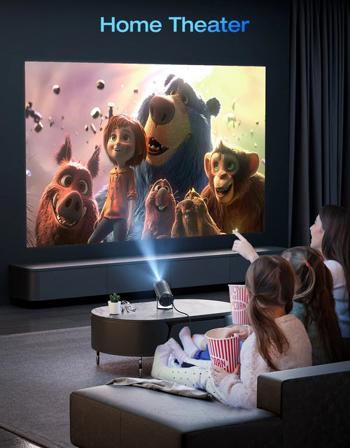 Load image into Gallery viewer, Mini Projector 1080P Portable Projector, Compatible with Ios/Android/ Windows/Tv/Hdmi/Usb White 1PC
