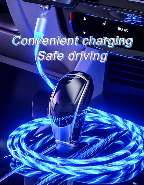 Load image into Gallery viewer, Magnetic Charging Cable Streamer Fast Charging Cable Lighting Micro USB Cable LED Magnet Charger Type-C Cable
